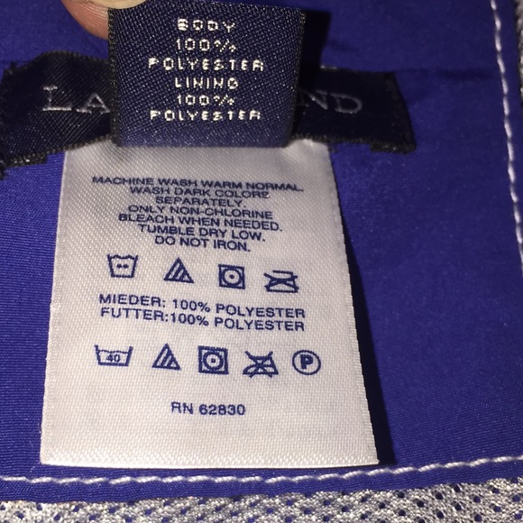 Land’s End Big Men’s Swim Trunks Shorts Size 2XL (46-48) - Picture 8 of 9